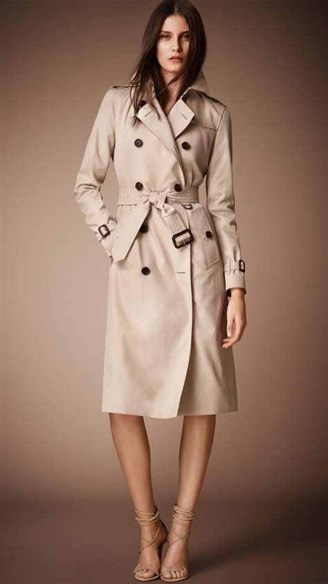 burberry kensington long trench coat